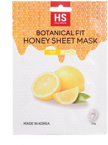 Маска д/обличчя V07 Botanical Fit Honey Sheet Mask Lemon 02241 фото