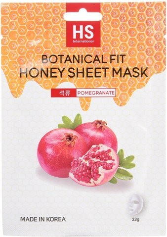 Маска д/обличчя V07 Botanical Fit Honey Sheet Mask Pomegranate 02243 фото